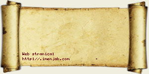 Vladana Sebić vizit kartica